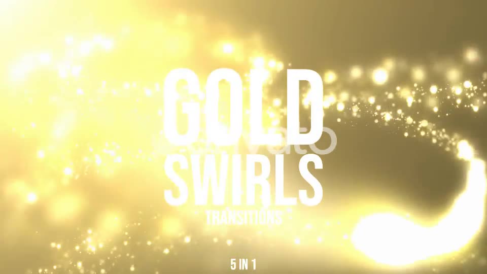 Gold Swirls Transitions Videohive 23005216 Motion Graphics Image 1