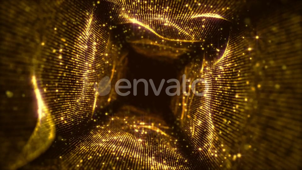 Gold Tunnel Rotation Loop Videohive 23171584 Motion Graphics Image 4