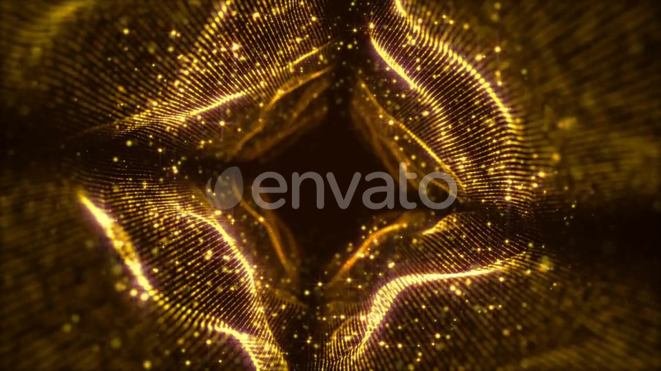Gold Tunnel Rotation Loop Videohive 23171584 Motion Graphics Image 5