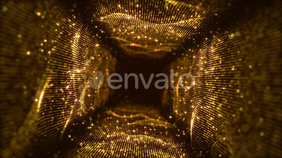 Gold Tunnel Rotation Loop Videohive 23171584 Motion Graphics Image 6