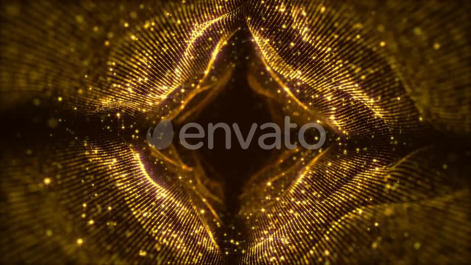 Gold Tunnel Rotation Loop Videohive 23171584 Motion Graphics Image 7