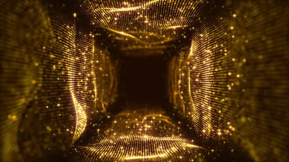 Gold Tunnel Rotation Loop - Videohive 23171584 Download