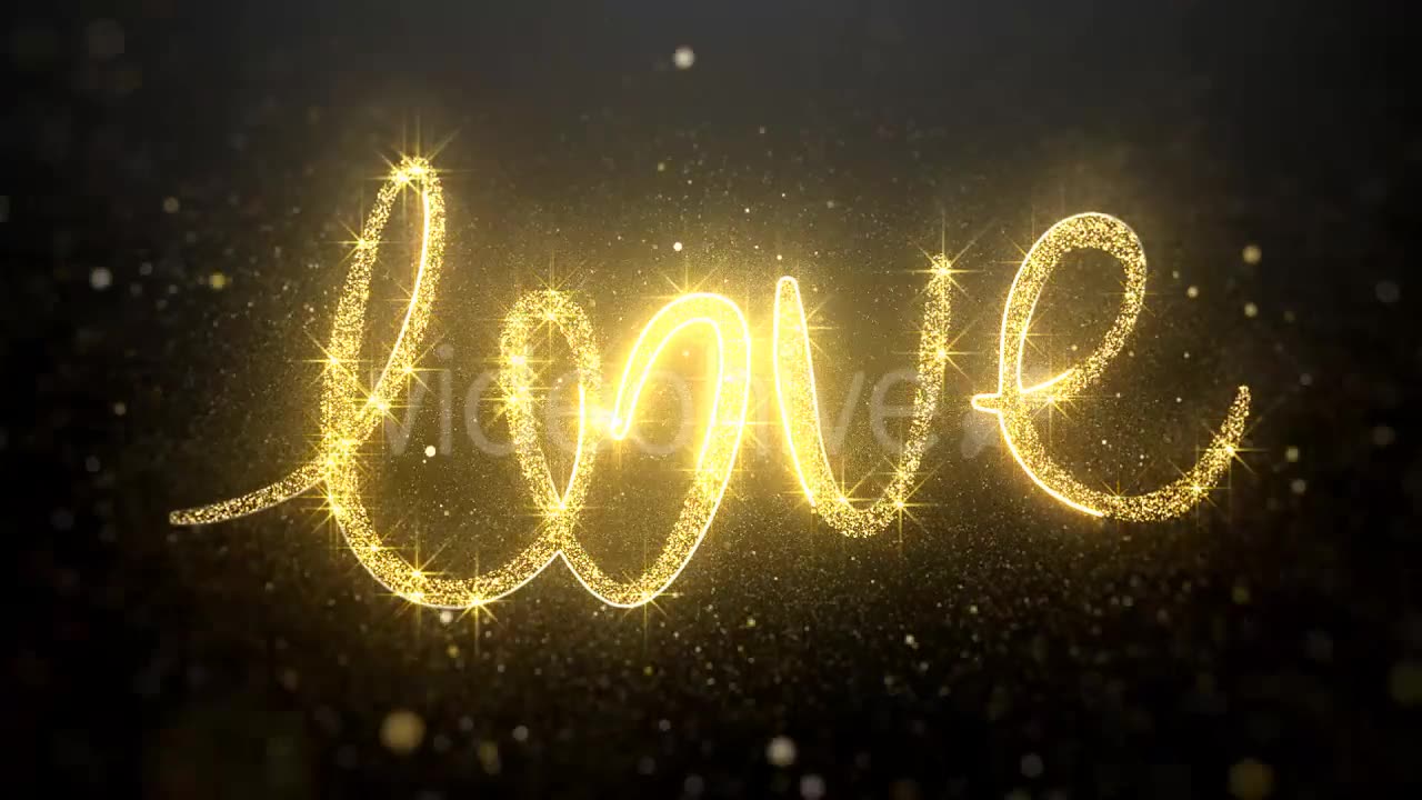 Gold Valentine Love Background Videohive 21303842 Motion Graphics Image 2