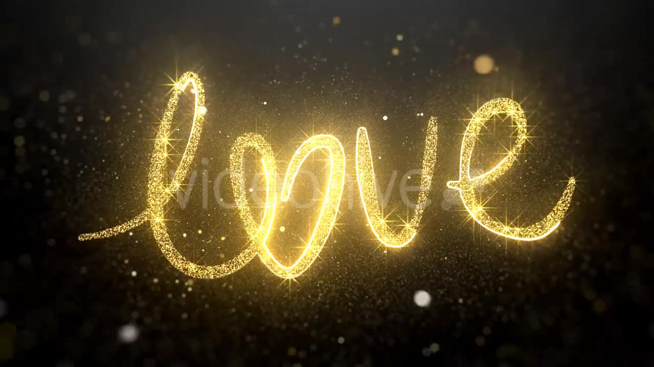 Gold Valentine Love Background Videohive 21303842 Motion Graphics Image 3