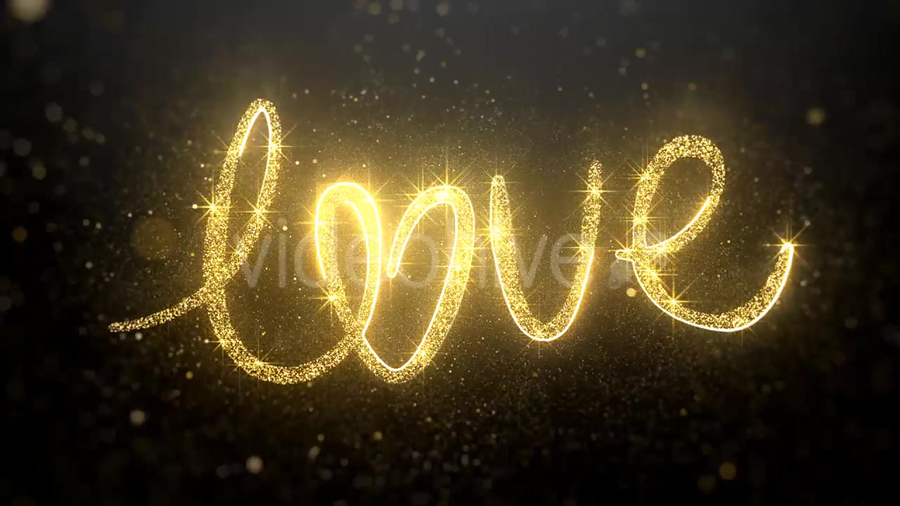 Gold Valentine Love Background Videohive 21303842 Motion Graphics Image 4