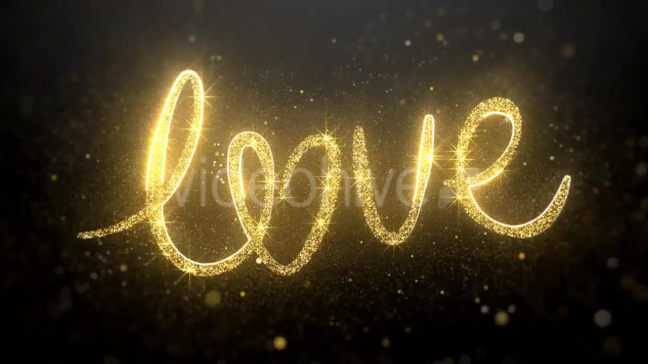 Gold Valentine Love Background Videohive 21303842 Motion Graphics Image 7