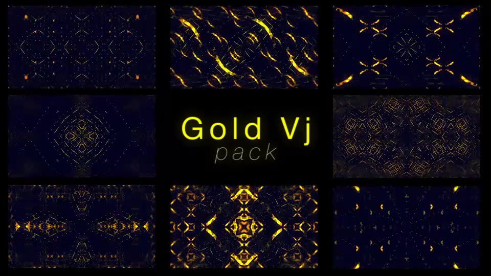 Gold VJ Pack Videohive 21184081 Motion Graphics Image 2