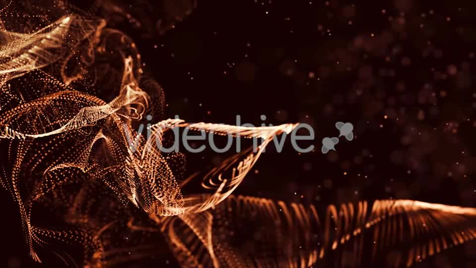 Gold Wave with Particles Videohive 21526550 Motion Graphics Image 1