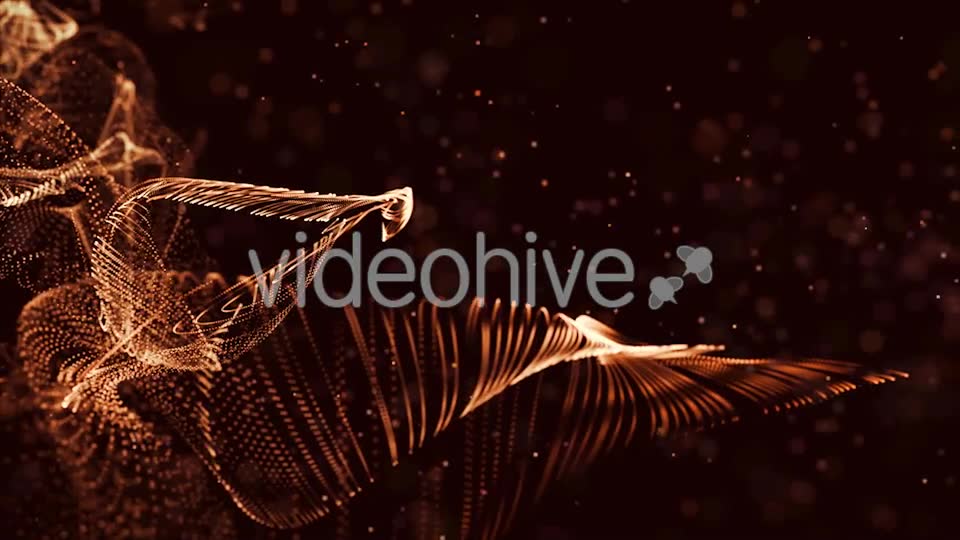 Gold Wave with Particles Videohive 21526550 Motion Graphics Image 2