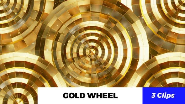 Gold Wheel Kaleido - Videohive Download 21254747
