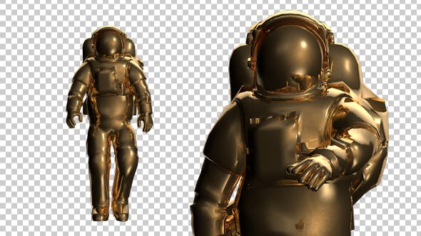 Golden Astronaut - 20735075 Download Videohive