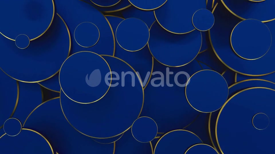Golden Blue Circles Videohive 22721233 Motion Graphics Image 10