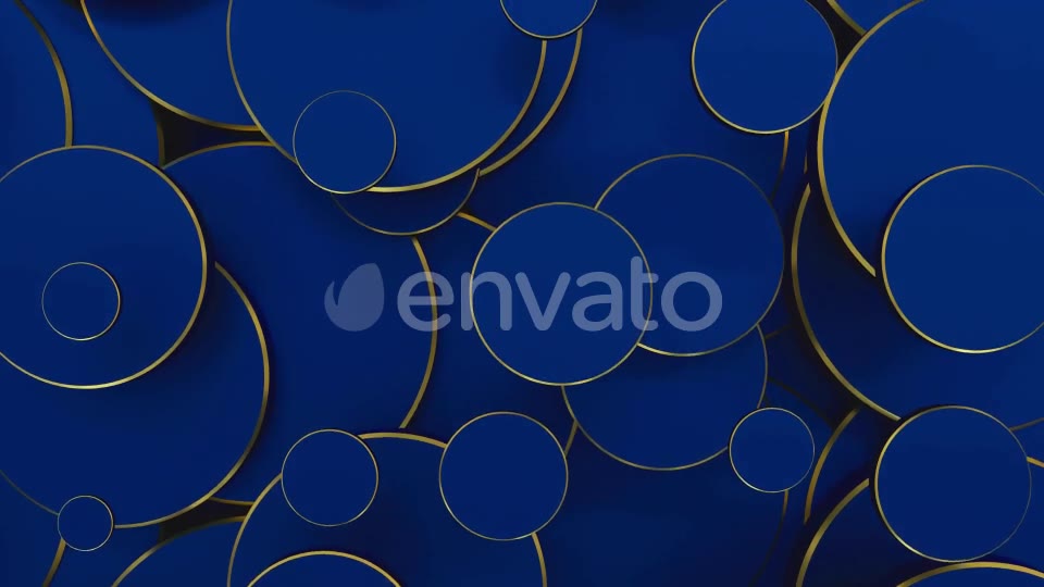 Golden Blue Circles Videohive 22721233 Motion Graphics Image 2