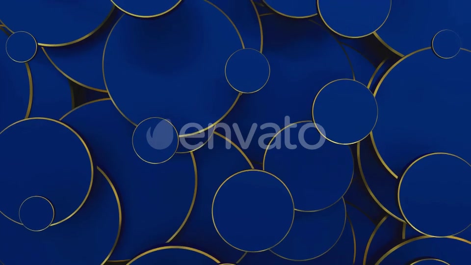 Golden Blue Circles Videohive 22721233 Motion Graphics Image 3