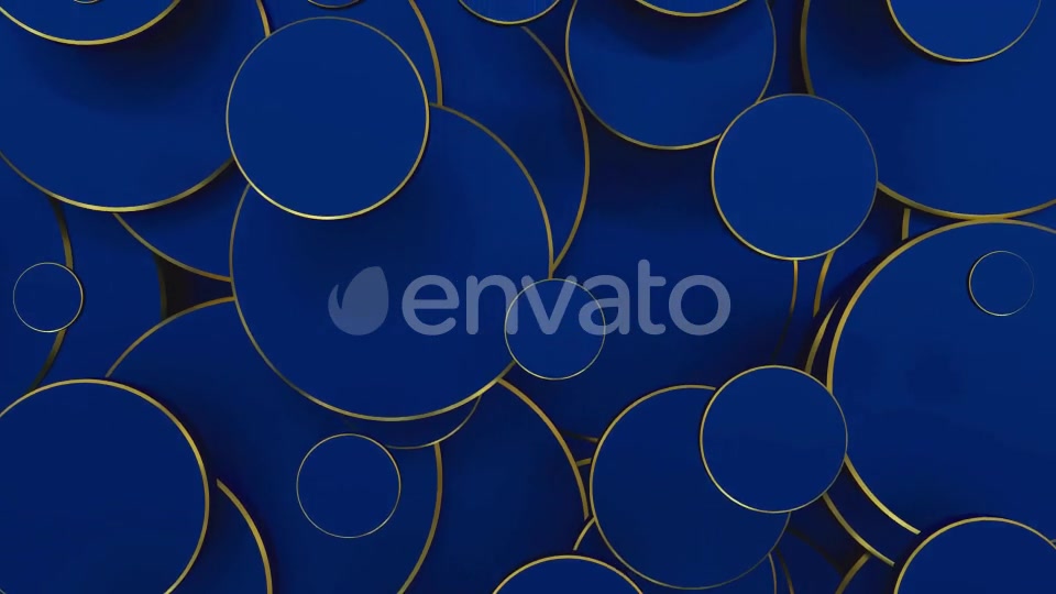 Golden Blue Circles Videohive 22721233 Motion Graphics Image 4