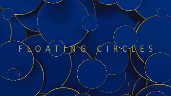 Golden Blue Circles - 22721233 Videohive Download