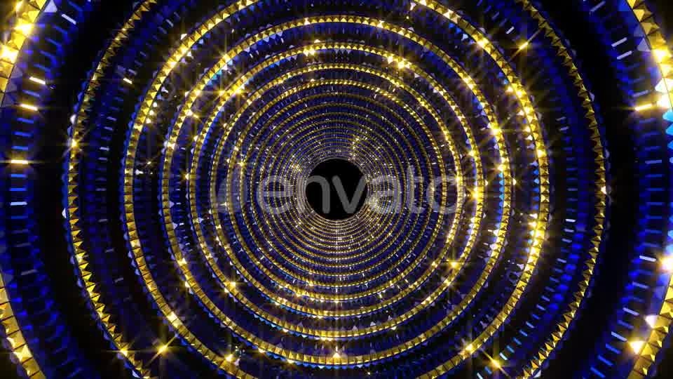 Golden Blue Glittering Tunnel Videohive 22278693 Motion Graphics Image 10
