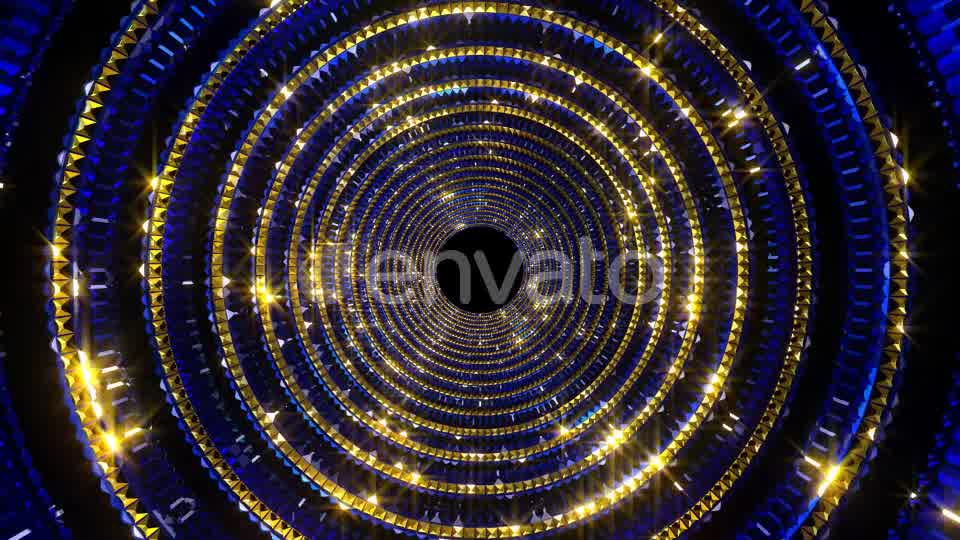 Golden Blue Glittering Tunnel Videohive 22278693 Motion Graphics Image 9