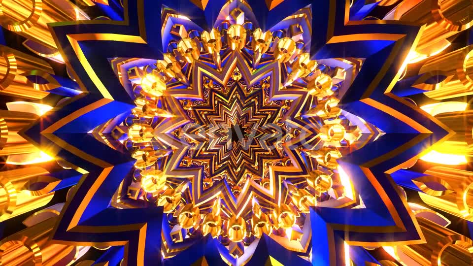 Golden Blue Ornament Videohive 22243818 Motion Graphics Image 2