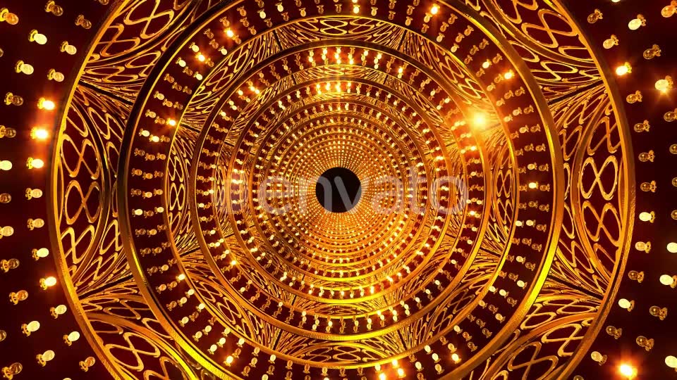 Golden Bulb Tunnel Videohive 23387250 Motion Graphics Image 6