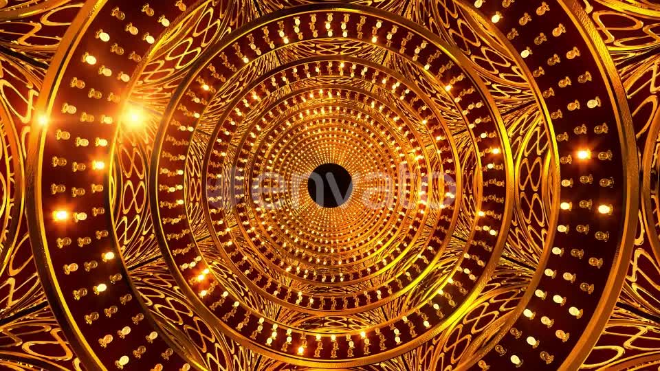 Golden Bulb Tunnel Videohive 23387250 Motion Graphics Image 7