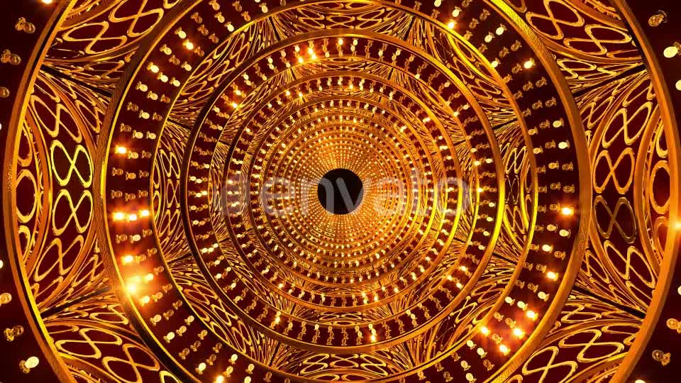 Golden Bulb Tunnel Videohive 23387250 Motion Graphics Image 8