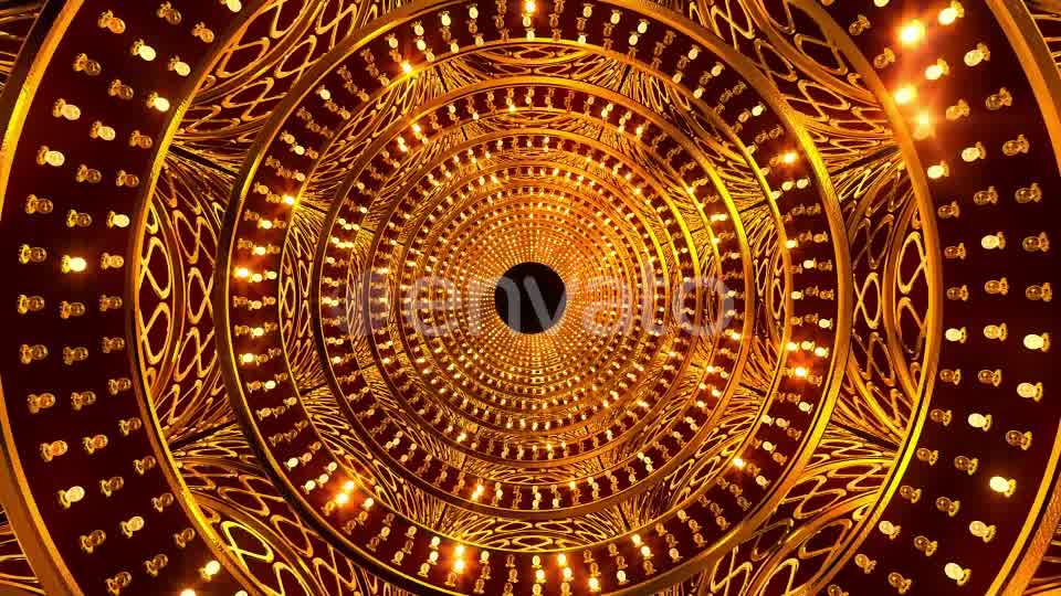 Golden Bulb Tunnel Videohive 23387250 Motion Graphics Image 9