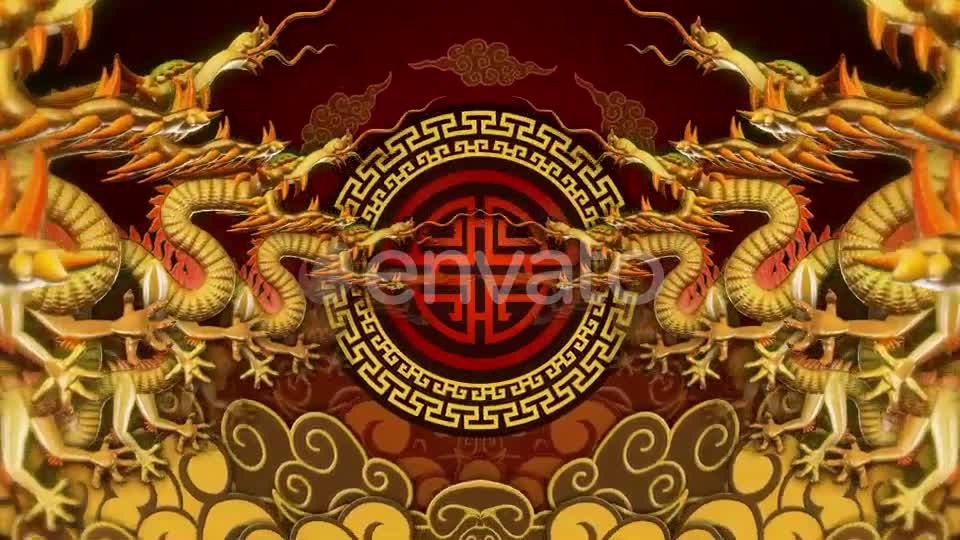 Golden Chinese Dragon Videohive 24757926 Motion Graphics Image 1