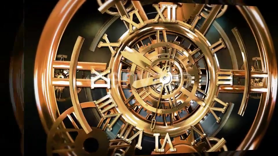 Golden Clock Machine Videohive 24148923 Motion Graphics Image 6