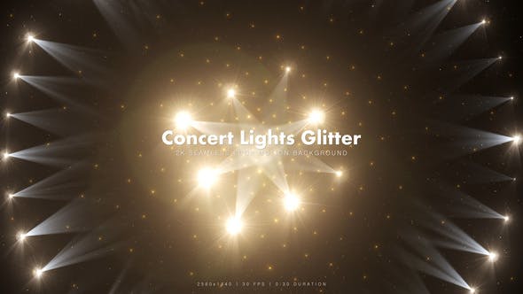 Golden Concert Lights Glitter 21 - Download 15393100 Videohive