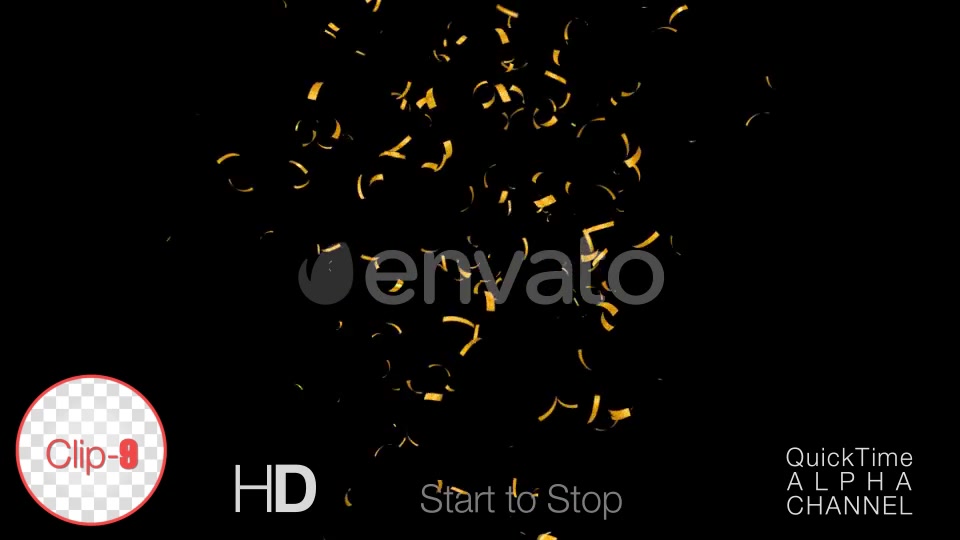Golden Confetti Happy New Year Videohive 24793534 Motion Graphics Image 10