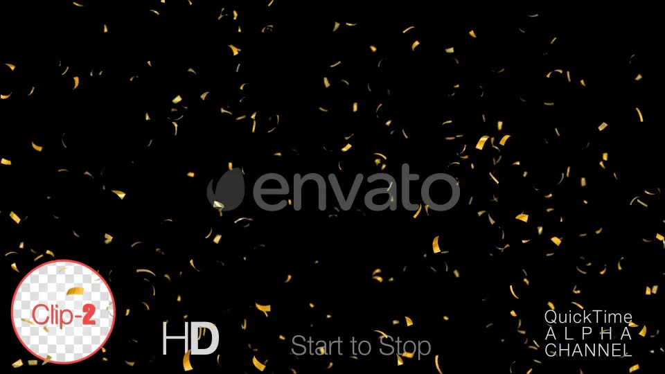 Golden Confetti Happy New Year Videohive 24793534 Motion Graphics Image 2