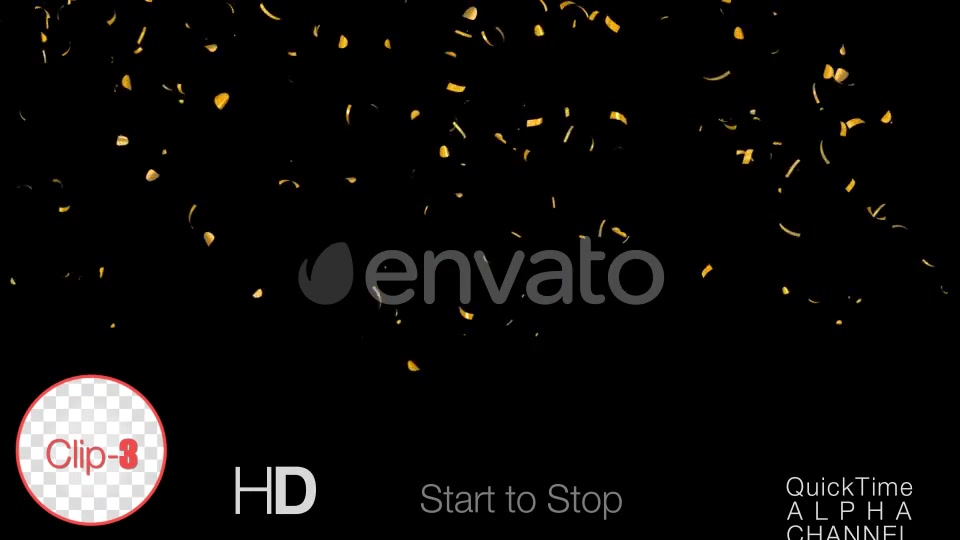 Golden Confetti Happy New Year Videohive 24793534 Motion Graphics Image 3
