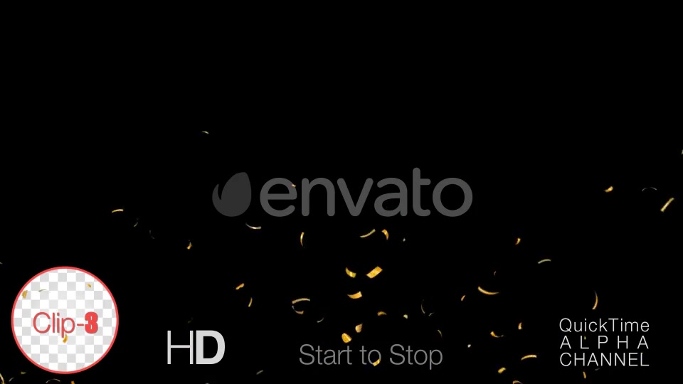 Golden Confetti Happy New Year Videohive 24793534 Motion Graphics Image 4