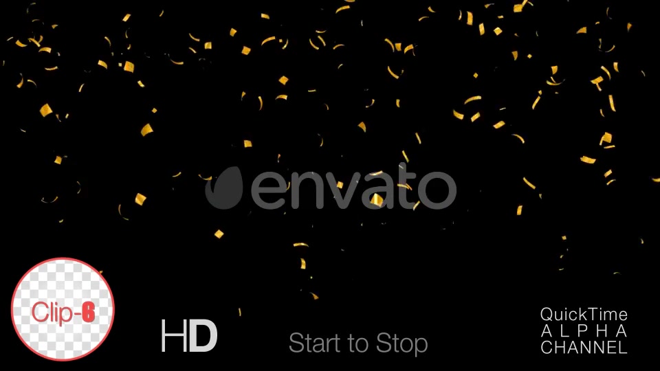 Golden Confetti Happy New Year Videohive 24793534 Motion Graphics Image 6