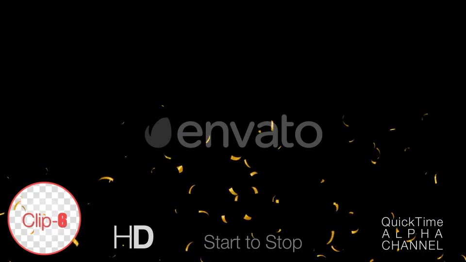 Golden Confetti Happy New Year Videohive 24793534 Motion Graphics Image 7
