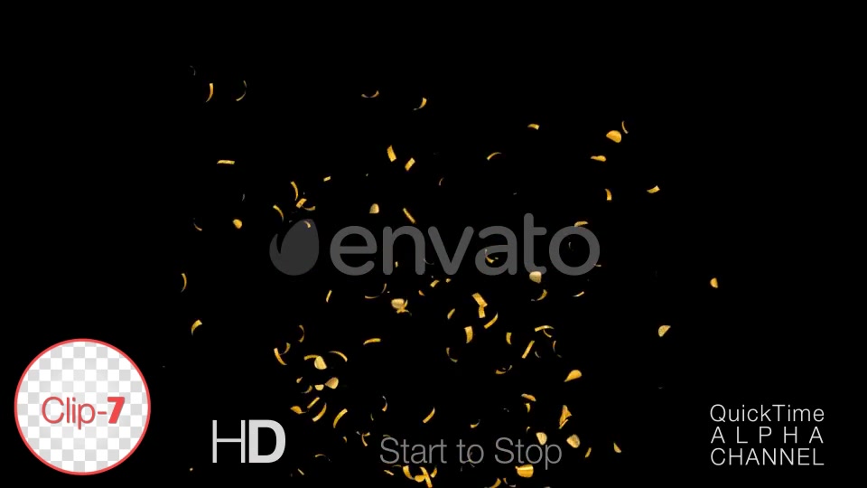 Golden Confetti Happy New Year Videohive 24793534 Motion Graphics Image 8