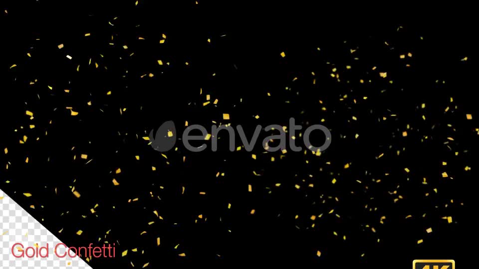 Golden Confetti Party Popper Explosions Videohive 24555585 Motion Graphics Image 1