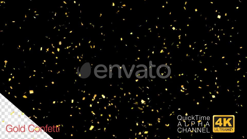 Golden Confetti Party Popper Explosions Videohive 24555585 Motion Graphics Image 2