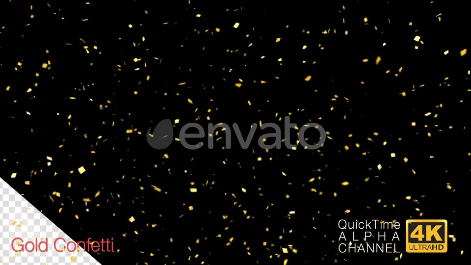 Golden Confetti Party Popper Explosions Videohive 24555585 Motion Graphics Image 3