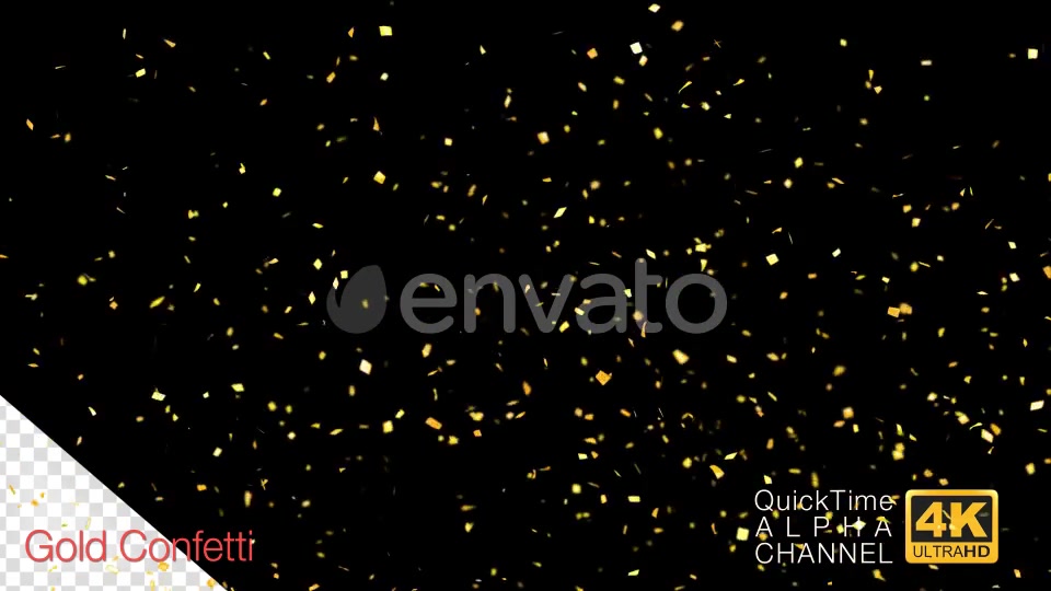 Golden Confetti Party Popper Explosions Videohive 24555585 Motion Graphics Image 4