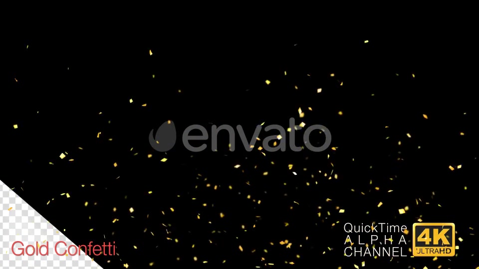 Golden Confetti Party Popper Explosions Videohive 24555585 Motion Graphics Image 6