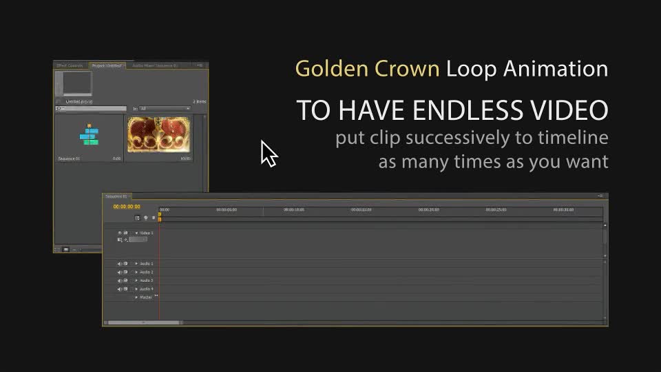 Golden Crown 4k Videohive 19459627 Motion Graphics Image 1