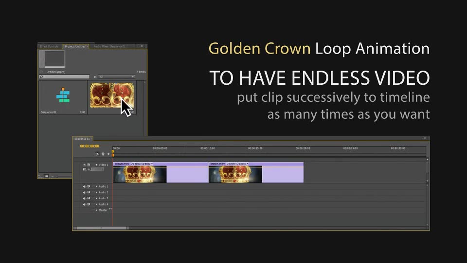 Golden Crown 4k Videohive 19459627 Motion Graphics Image 2