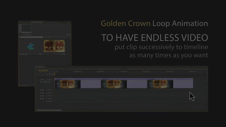Golden Crown 4k Videohive 19459627 Motion Graphics Image 3