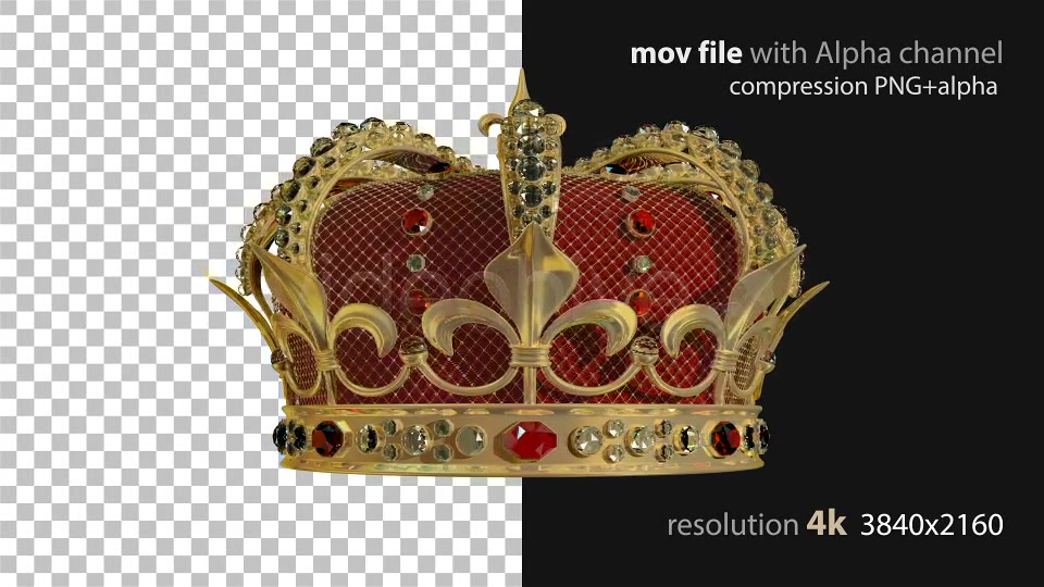 Golden Crown 4k Videohive 19459627 Motion Graphics Image 5