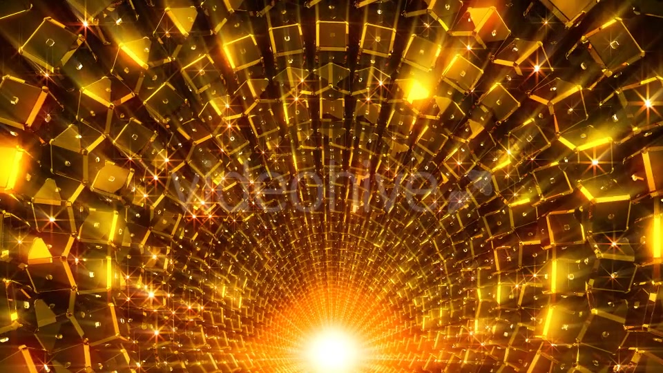 Golden Cubes Tunnel Videohive 21432300 Motion Graphics Image 4