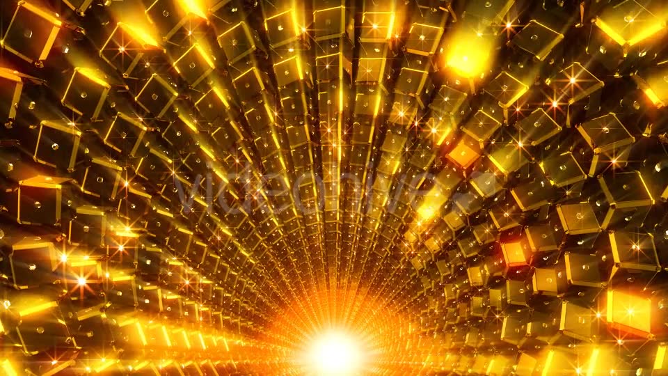 Golden Cubes Tunnel Videohive 21432300 Motion Graphics Image 6