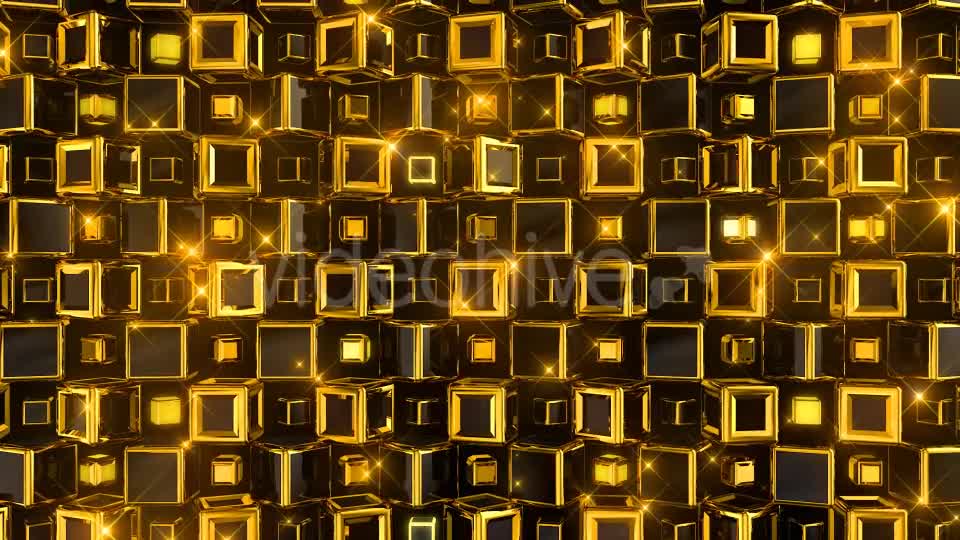 Golden Cubes Videohive 21349363 Motion Graphics Image 1