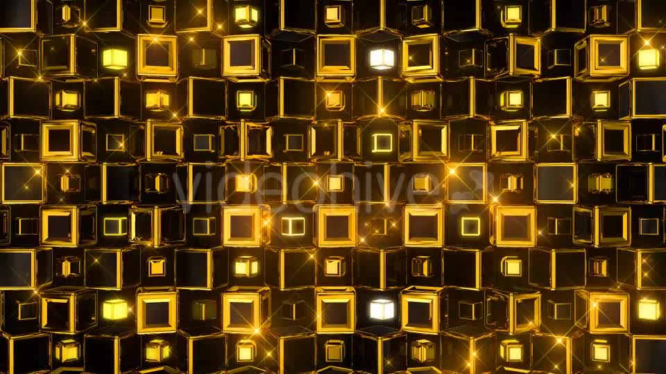 Golden Cubes Videohive 21349363 Motion Graphics Image 8